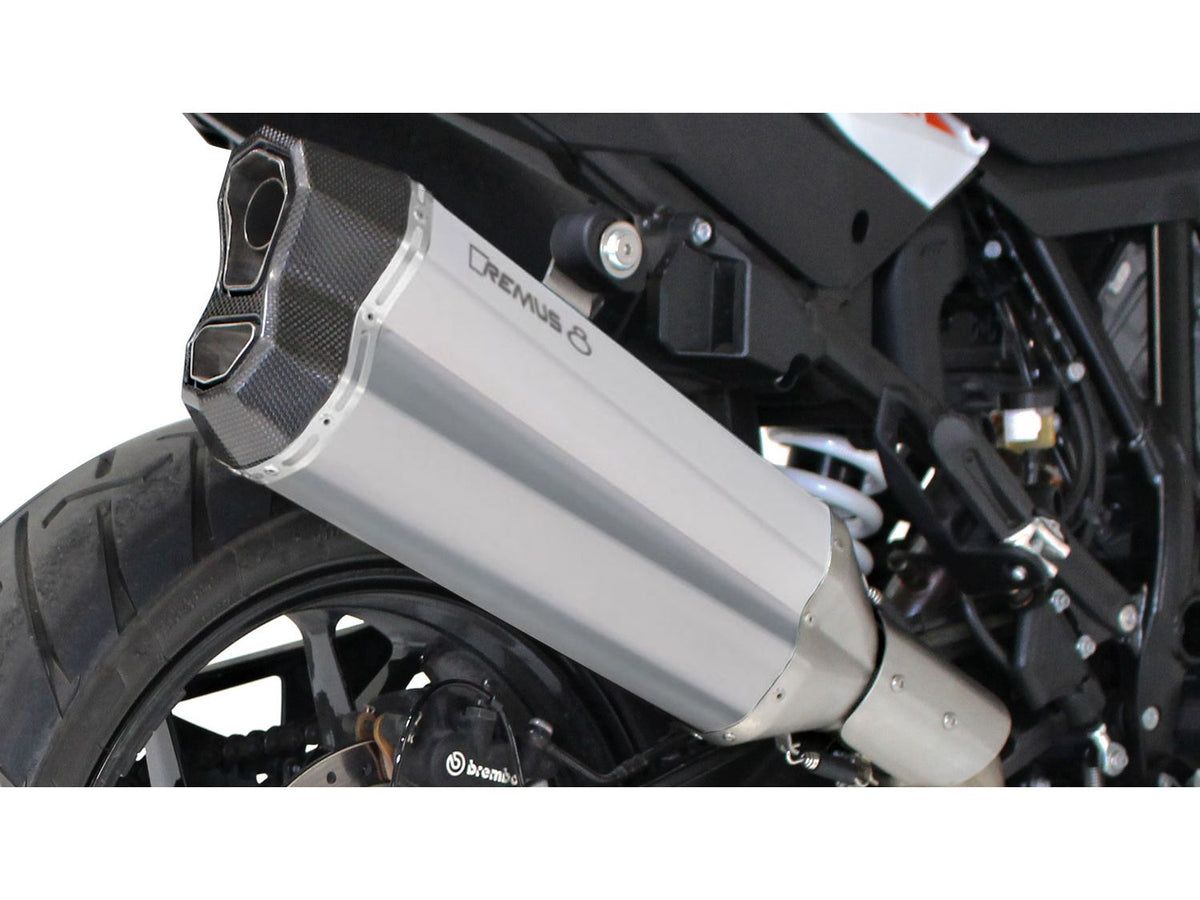 REMUS 8 Slip On Exhaust for KTM 1290 Super Adventure R/S/T — Silencer Matt