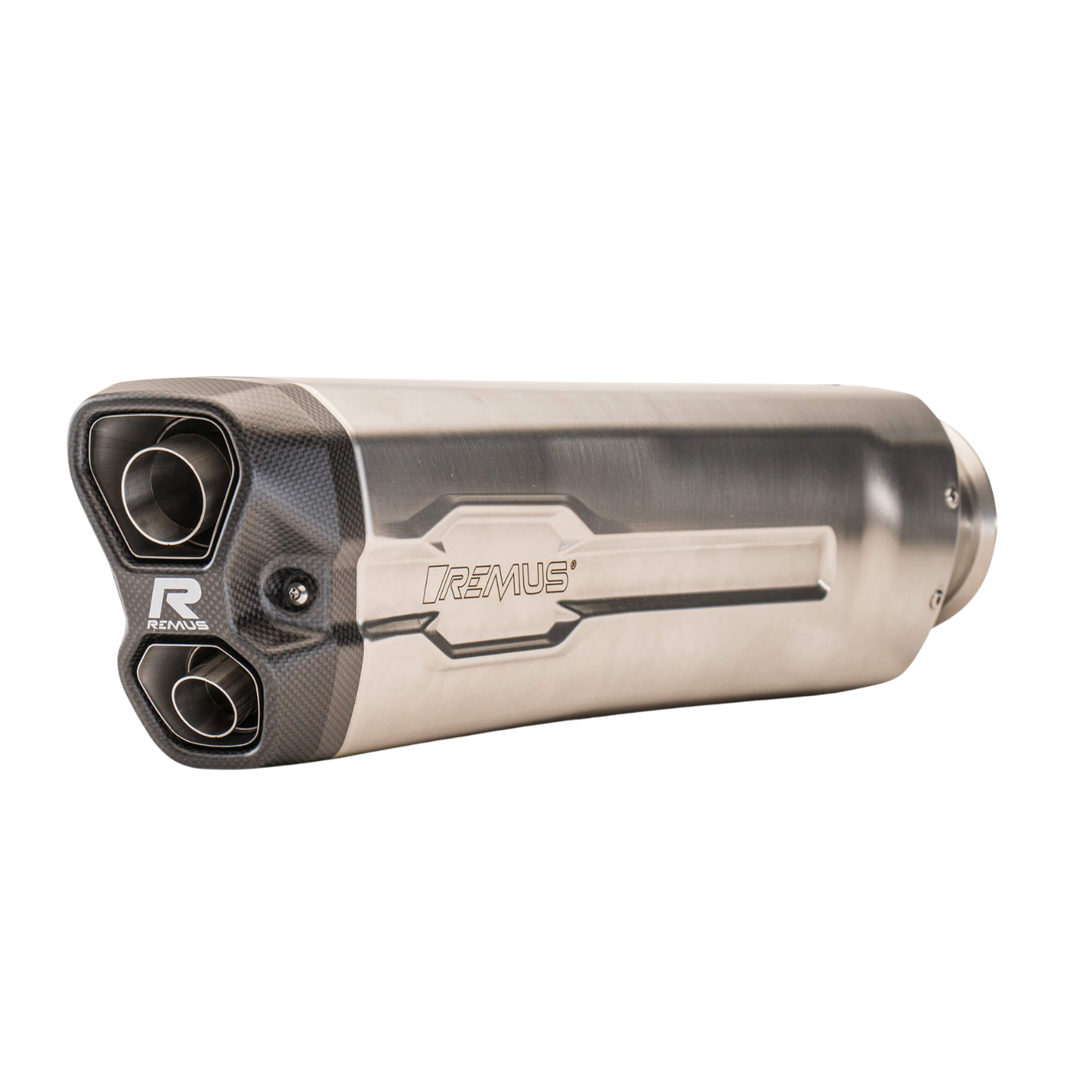 REMUS 8 2.0 Slip On Exhaust for KTM 1290 Super Adventure R & KTM 1290 Super Adventure S  — Rear Silencer Matt