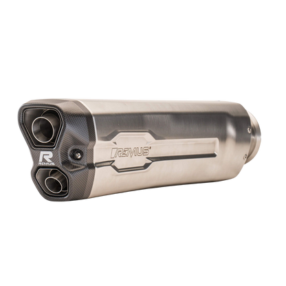 REMUS 8 2.0 Slip On Exhaust for KTM 1290 Super Adventure R & KTM 1290 Super Adventure S  — Rear Silencer Matt