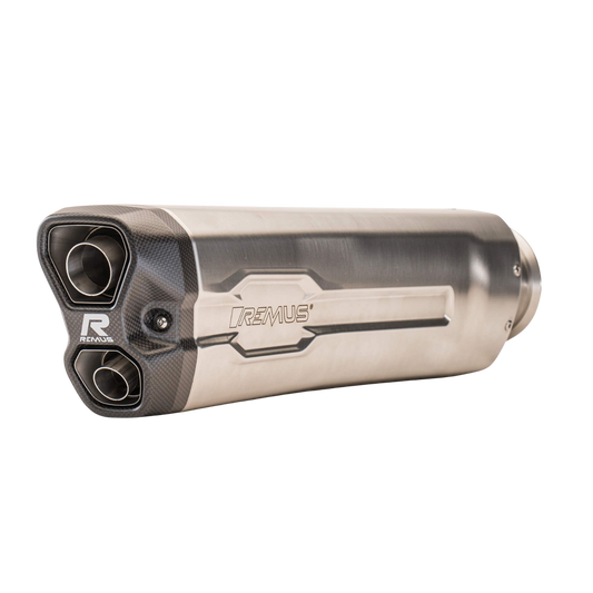 REMUS 8 2.0 Slip On Exhaust for KTM 1290 Super Adventure R & KTM 1290 Super Adventure S  — Rear Silencer Matt
