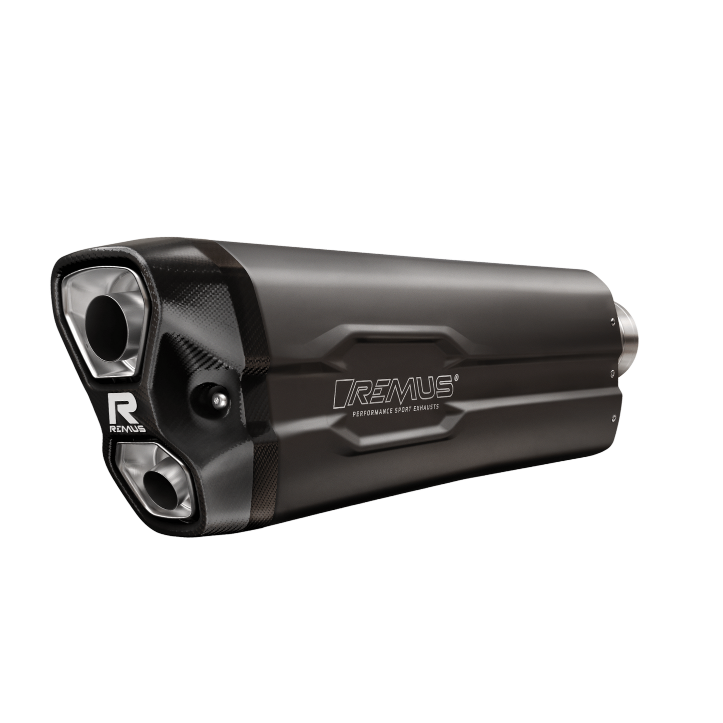 REMUS 8 2.0 Slip On Exhaust for KTM 1290 Super Adventure R & KTM 1290 Super Adventure S  — Rear Silencer Matt