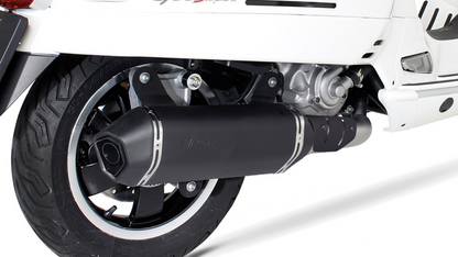 Sport Exhaust for Vespa GTS 300 ie Super & GTV 300 Sei Giorni — Racing + Sport Silencer Black (#2)