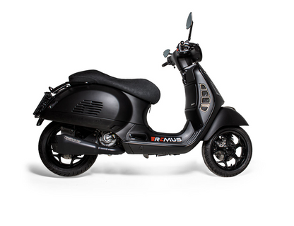 NOTTE Slip On Exhaust for Vespa GTS & GTS Super 300 HPE — Racing Black