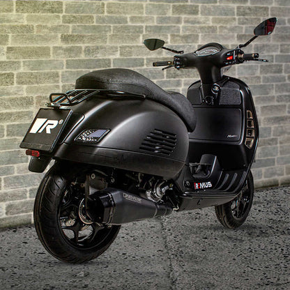 Notte Slip On Exhaust for Vespa GTS 300 HPE — Headers + Racing Black (#2)
