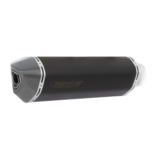 BLACK HAWK Slip on Exhaust for YAMAHA Ténéré 700 — Silencer Black