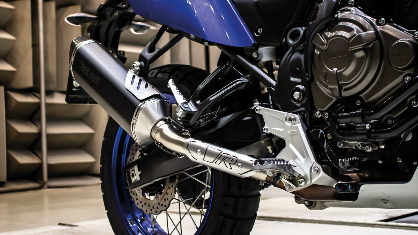 BLACK HAWK Slip on Exhaust for YAMAHA Ténéré 700 — Silencer Black