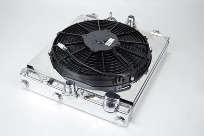 Mitsubitshi Evo 7/8/9 + Honda Civic 92-00 Universal Half Radiator w/ 12" SPAL Fan