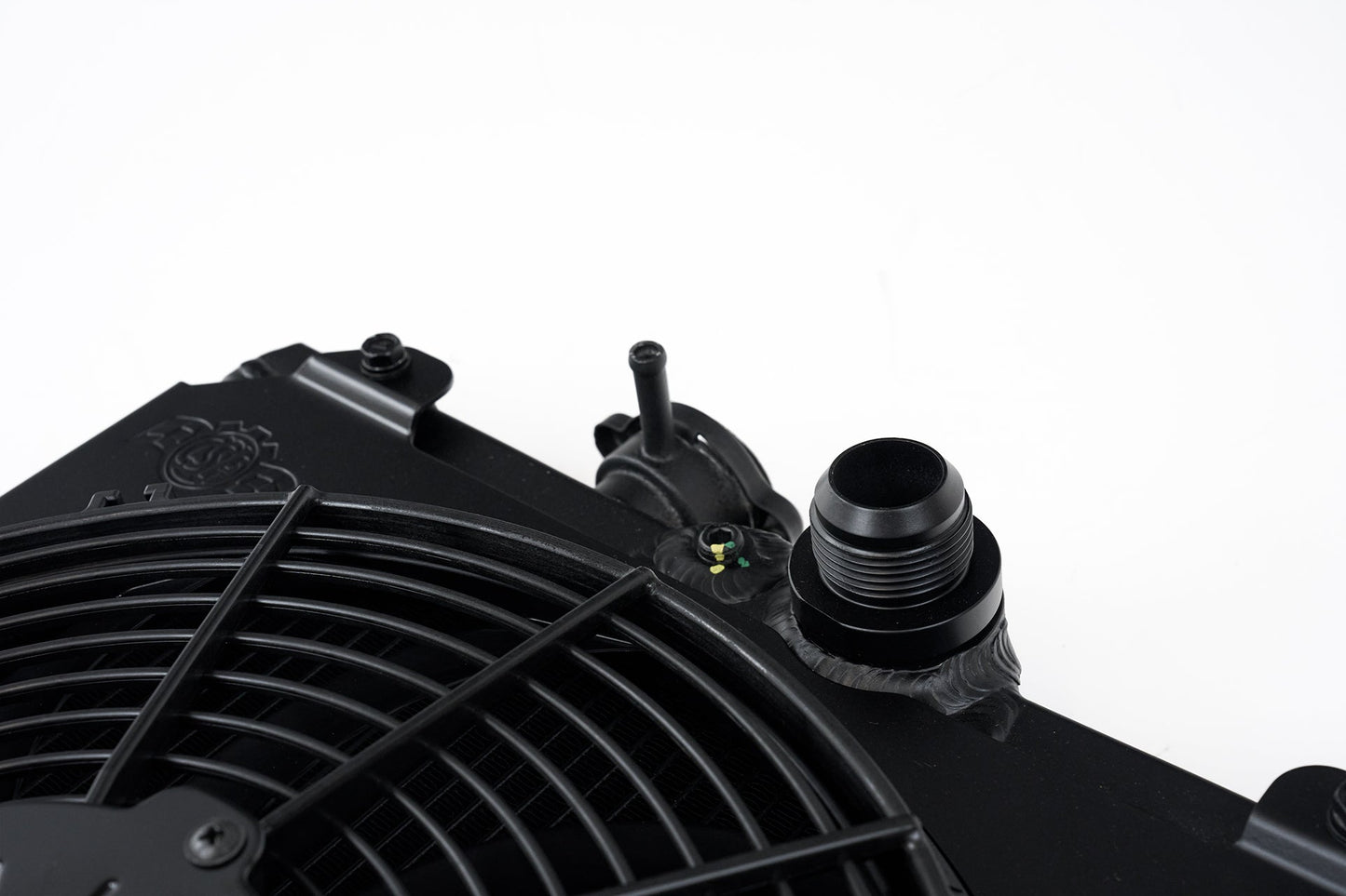 Mitsubitshi Evo 7/8/9 + Honda Civic 92-00 Universal Half Radiator Black w/ 12" SPAL Fan