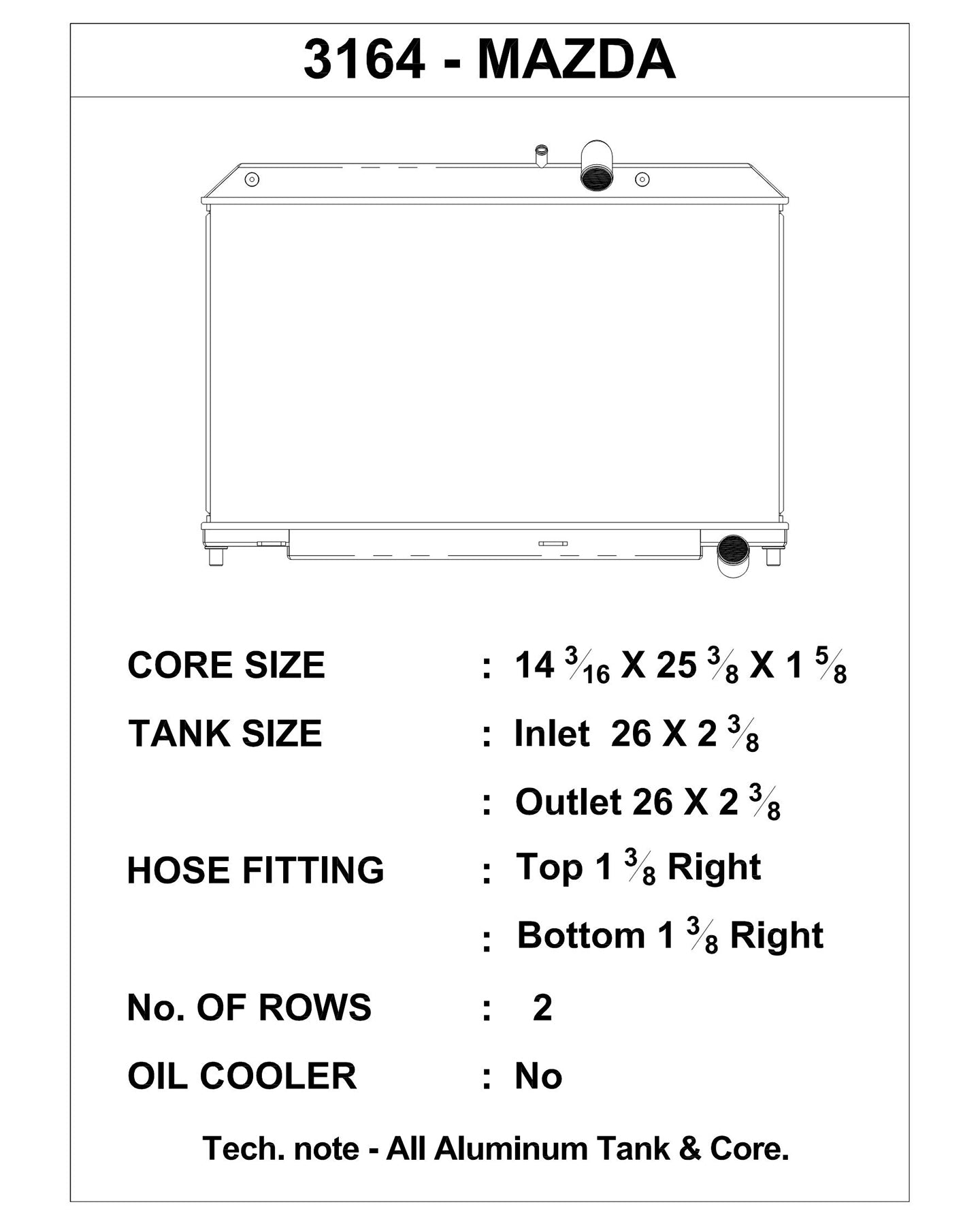Mazda RX-8 04-08 Radiator