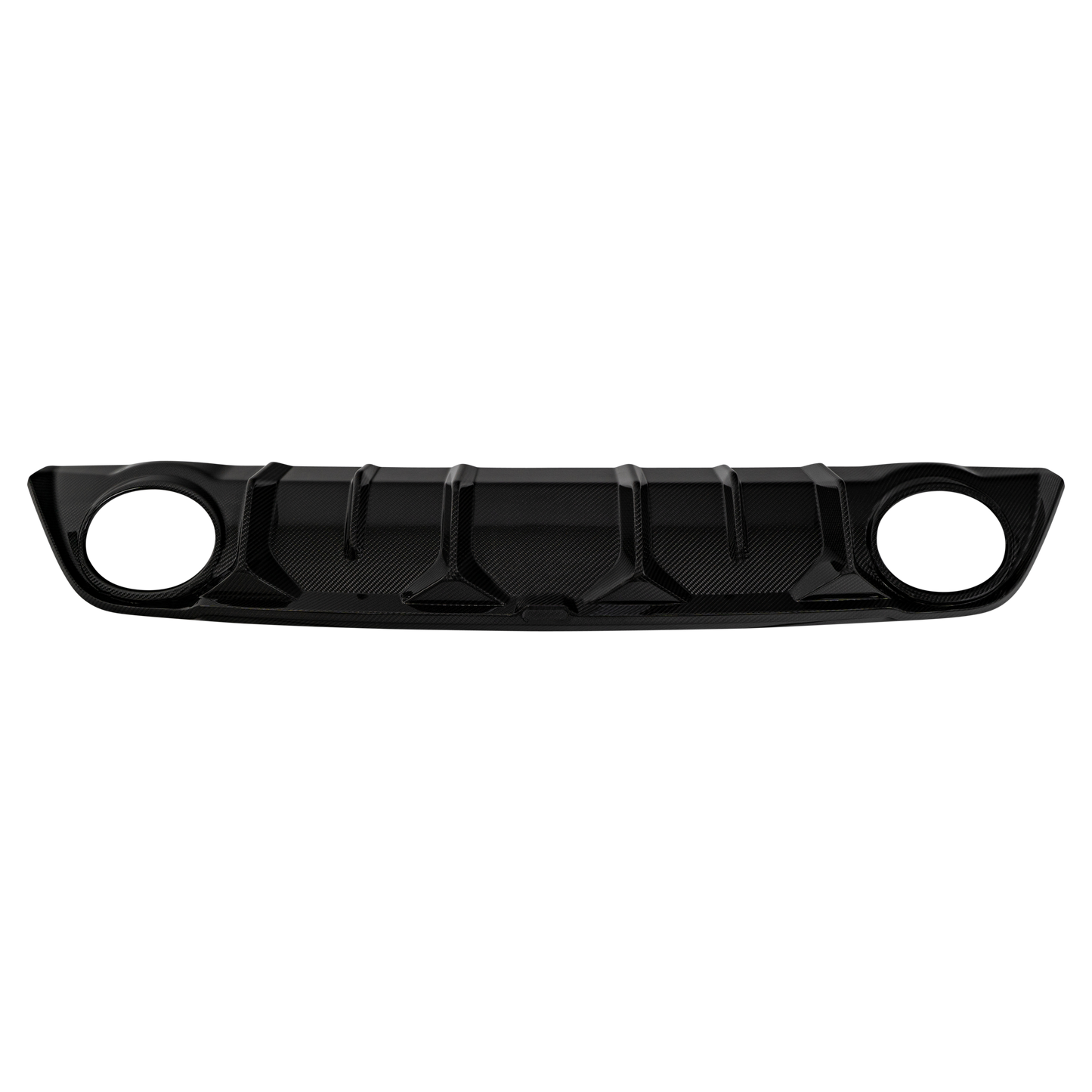 Audi RS3 8Y Saloon Rear Diffuser with Bumper Sills - Visual Carbon Fibre with URBAN Emblem