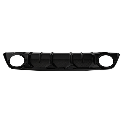 Audi RS3 8Y Saloon Rear Diffuser with Bumper Sills - Visual Carbon Fibre with URBAN Emblem