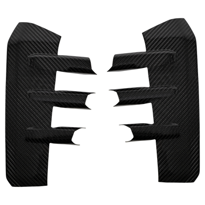 Audi RS3 8Y Hatchback / Saloon Front Bumper Intake Trims - Visual Carbon Fibre