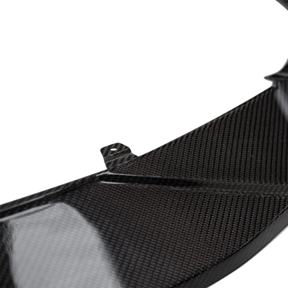 Audi RS4 B9 Front Splitter with URBAN Branding - Visual Carbon Fibre Lacquered