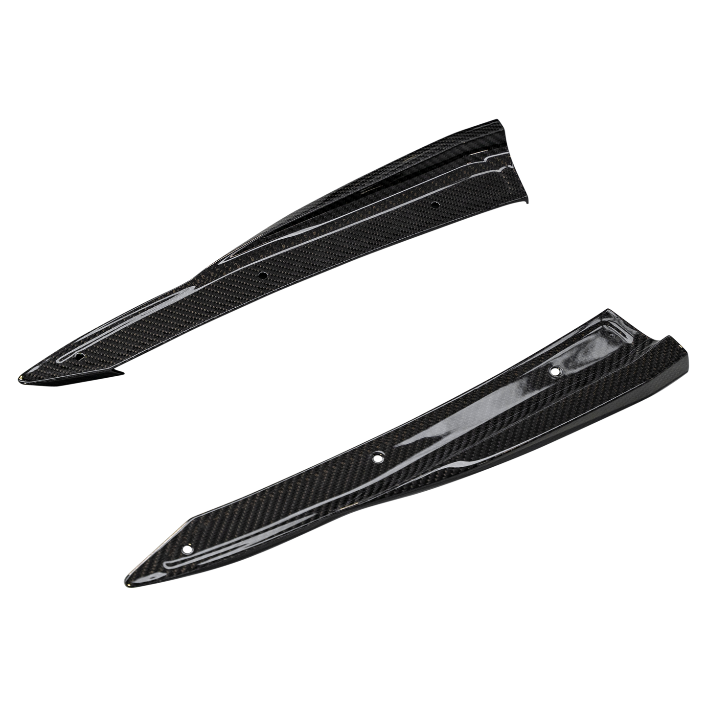 Audi RS4 B9 / B9.5 Rear Quarter Sills - Visual Carbon Fibre Lacquered