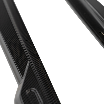 Audi RS4 B9 / B9.5 Lower Side Sills with URBAN Branding - Visual Carbon Fibre Lacquered