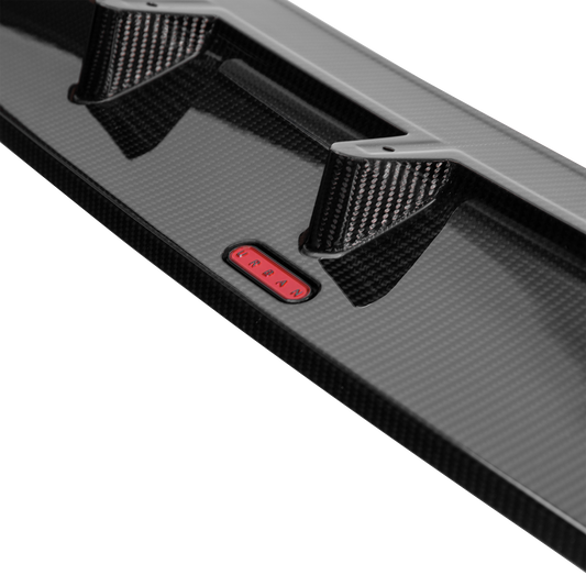 Audi C8 RS6 / RS7 Front Splitter with URBAN Branding - Visual Carbon Fibre with URBAN Emblem