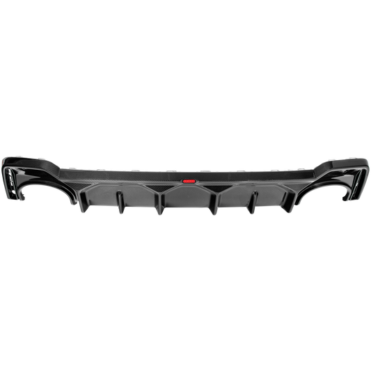 Audi C8 RS6 / RS7 Rear Diffuser - Visual Carbon Fibre with URBAN Emblem