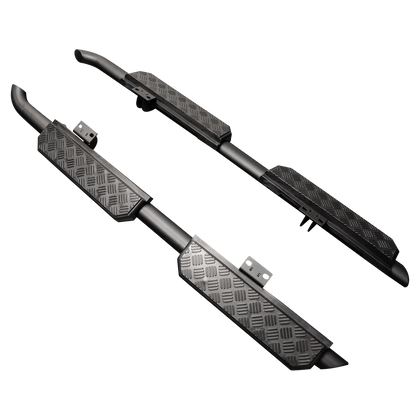 Land Rover Defender 110/130/OCTA URBAN Black Shadow Side Steps - Chequer Finish