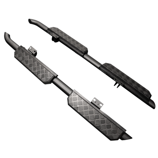 Land Rover Defender 110/130/OCTA URBAN Black Shadow Side Steps - Chequer Finish