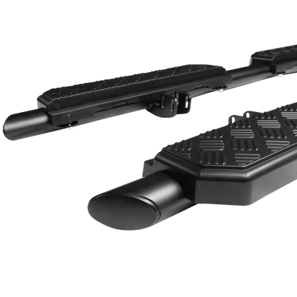 Land Rover Defender 110/130/OCTA URBAN Black Shadow Side Steps - Chequer Finish