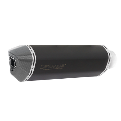 Yamaha Ténéré 700 19-, Black H BLACK HAWK Racing Slip On silencer, stainless steel black