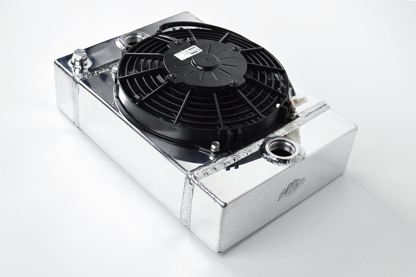 Universal Drag/Tuck Radiator 10.5"x10"x3.6" w/ 9" SPAL Fan