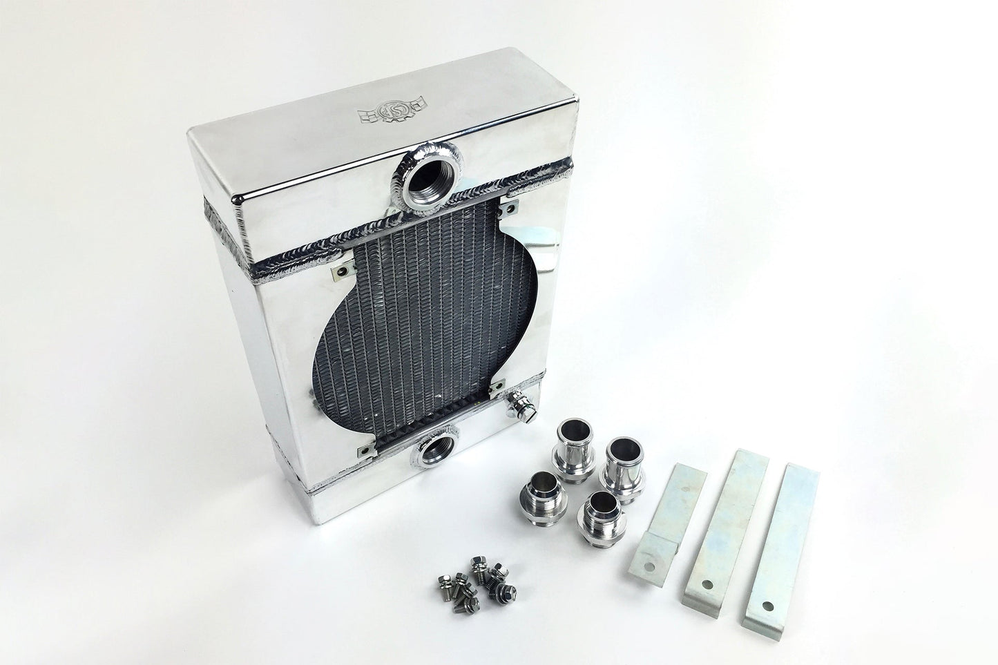 Universal Drag/Tuck Radiator 10.5"x10"x3.6" w/ 9" SPAL Fan