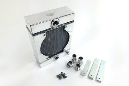 Universal Drag/Tuck Radiator 10.5"x10"x3.6" w/ 9" SPAL Fan