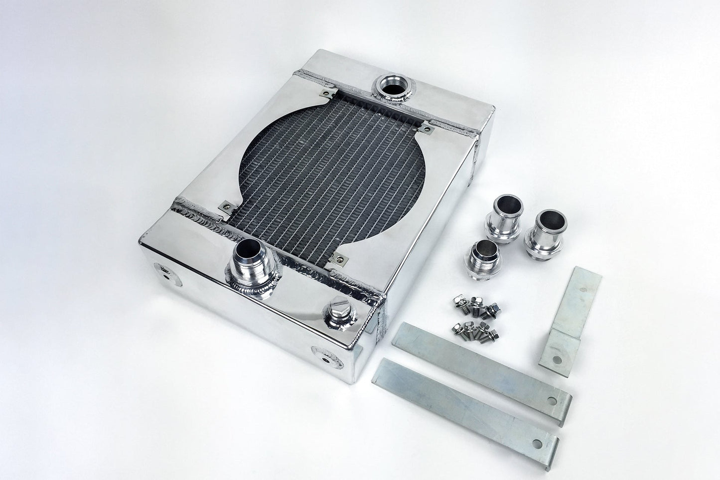 Universal Drag/Tuck Radiator 10.5"x10"x3.6" w/ 9" SPAL Fan