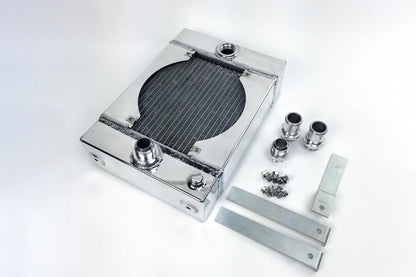 Universal Drag/Tuck Radiator 10.5"x10"x3.6" w/ 9" SPAL Fan