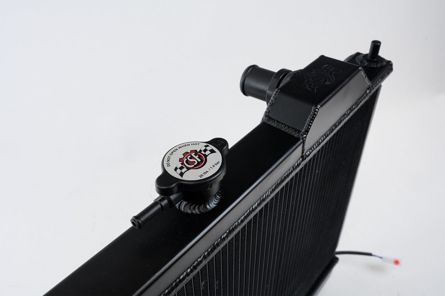 Mitsubishi Evo 4-9 Full Size Slim Radiator Black w/ 12" SPAL Fan