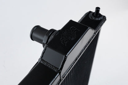 Mitsubishi Evo 4-9 Full Size Slim Radiator Black w/ 12" SPAL Fan