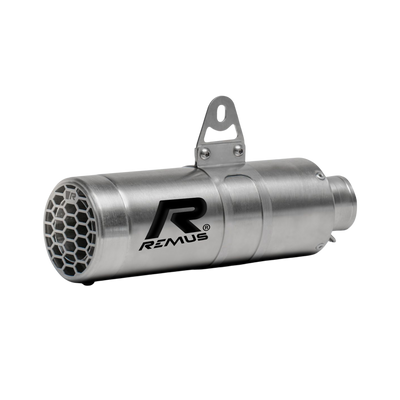 Vespa Primavera 50 MESH Slip On silencer, stainless steel brushed