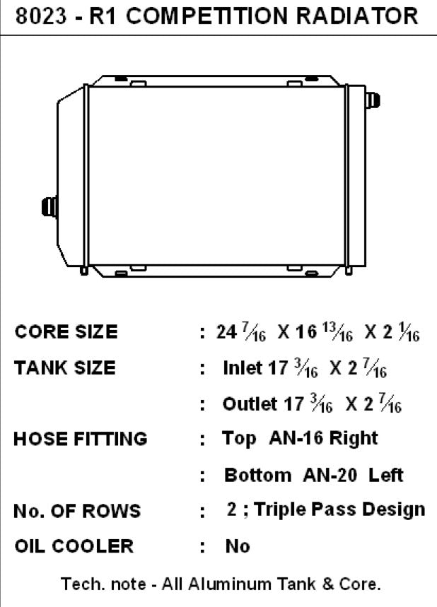 Universal Dual-Core Radiator B-Tube Tech Triple Pass