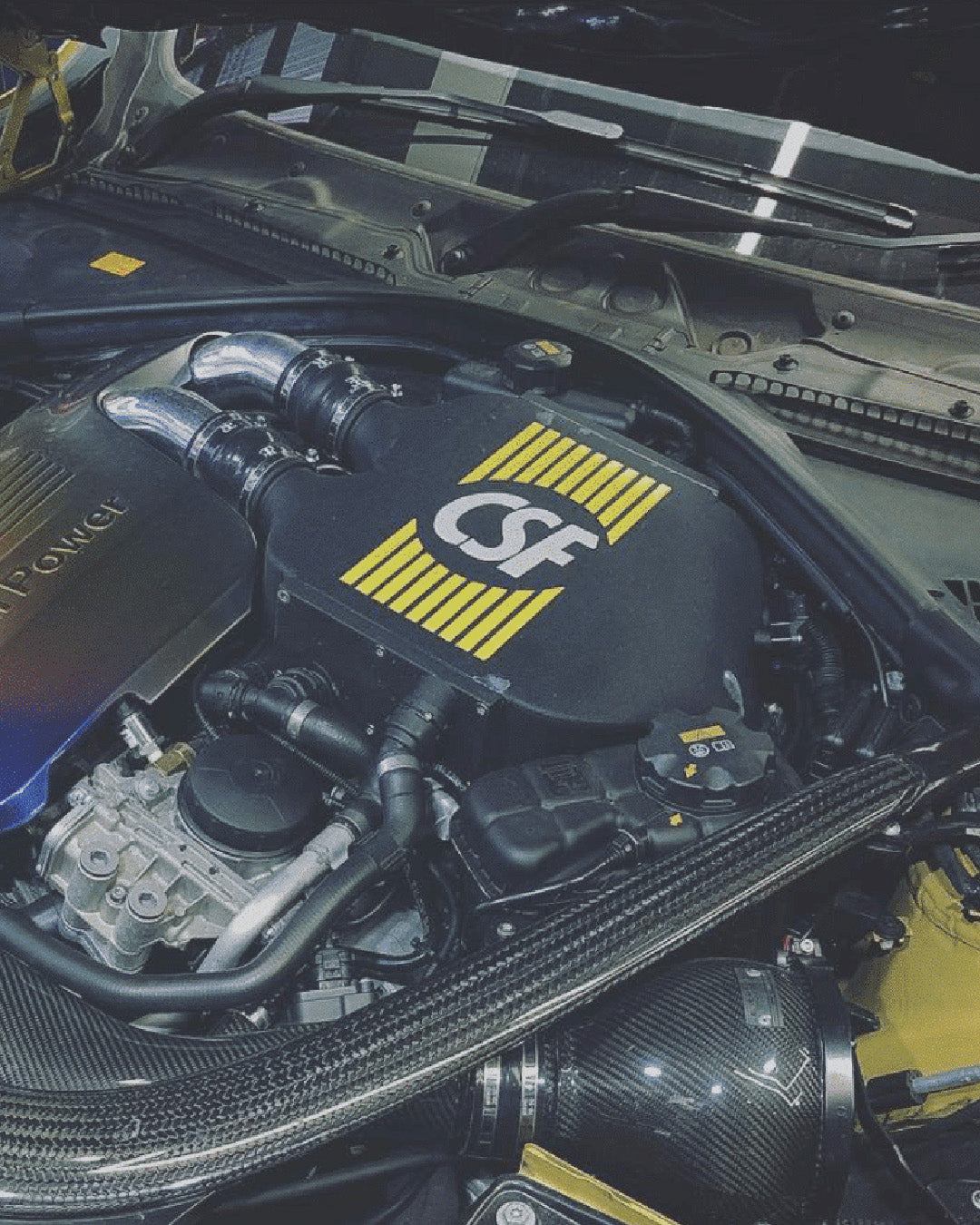 BMW F8X M3/M4/M2C Top Mount Charge Air Cooler Black