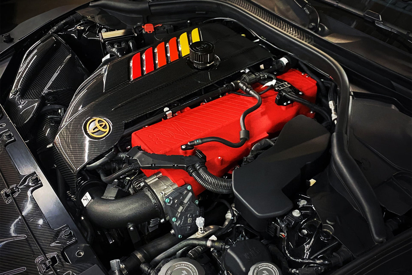 Toyota GR Supra A90/A91 19-21 / BMW G20/G30/G14-16/G29 18-21 B58 Charge Air Cooler Manifold One Stage Finish
