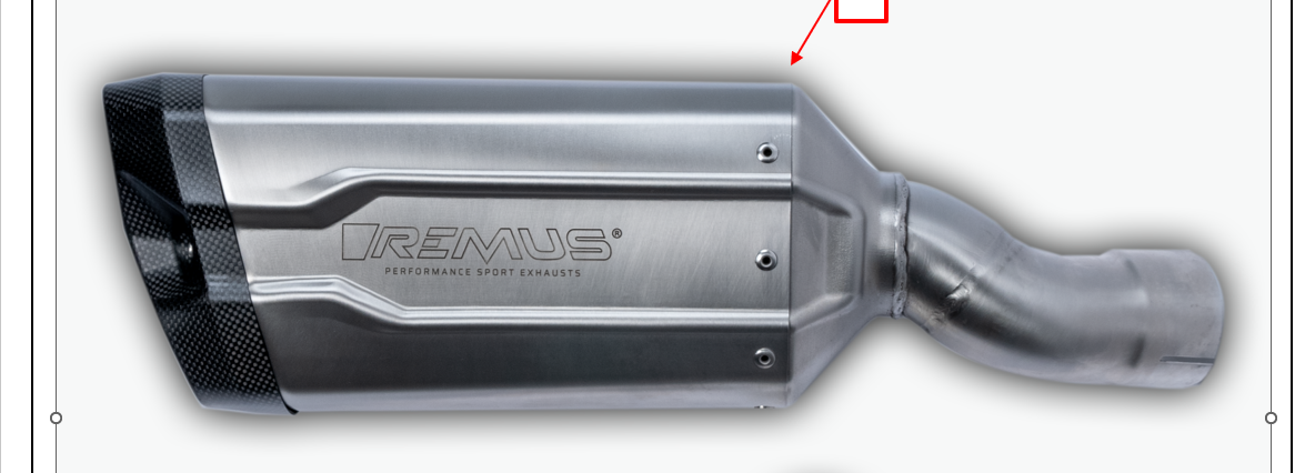 BMW R 1300 GS/ADV REMUS 8 2.0 Slip On, stainless steel