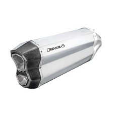 KTM 1290 Super Adventure Euro Remus 8 Slip On silencer incl. Carbon heat protecting shield, stainless steel matt