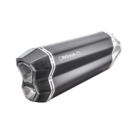 Triumph Tiger 1050 Sport Mod. Remus 8 Slip On silencer, stainless steel black