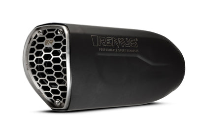 REMUS NXT, Edelstahl schwarz NXT Slip On silencer, stainless steel black