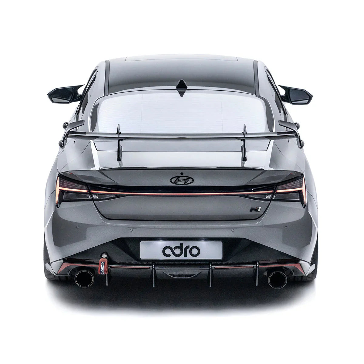 Hyundai Elantra N AT-R1 Swan Neck Wing Curved