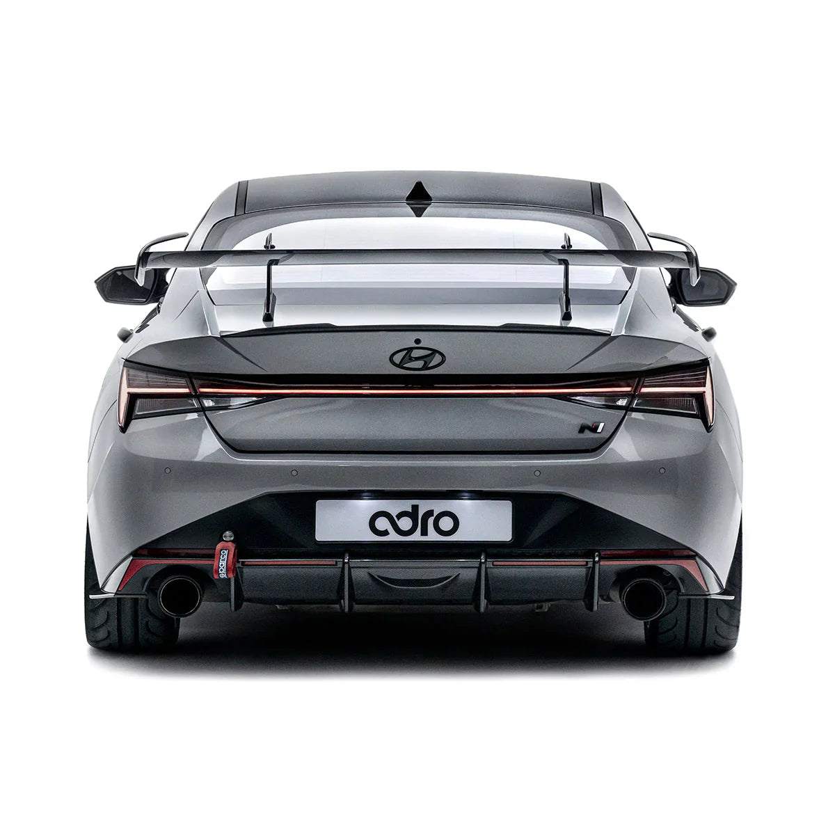 Hyundai Elantra N AT-R1 Swan Neck Wing Curved