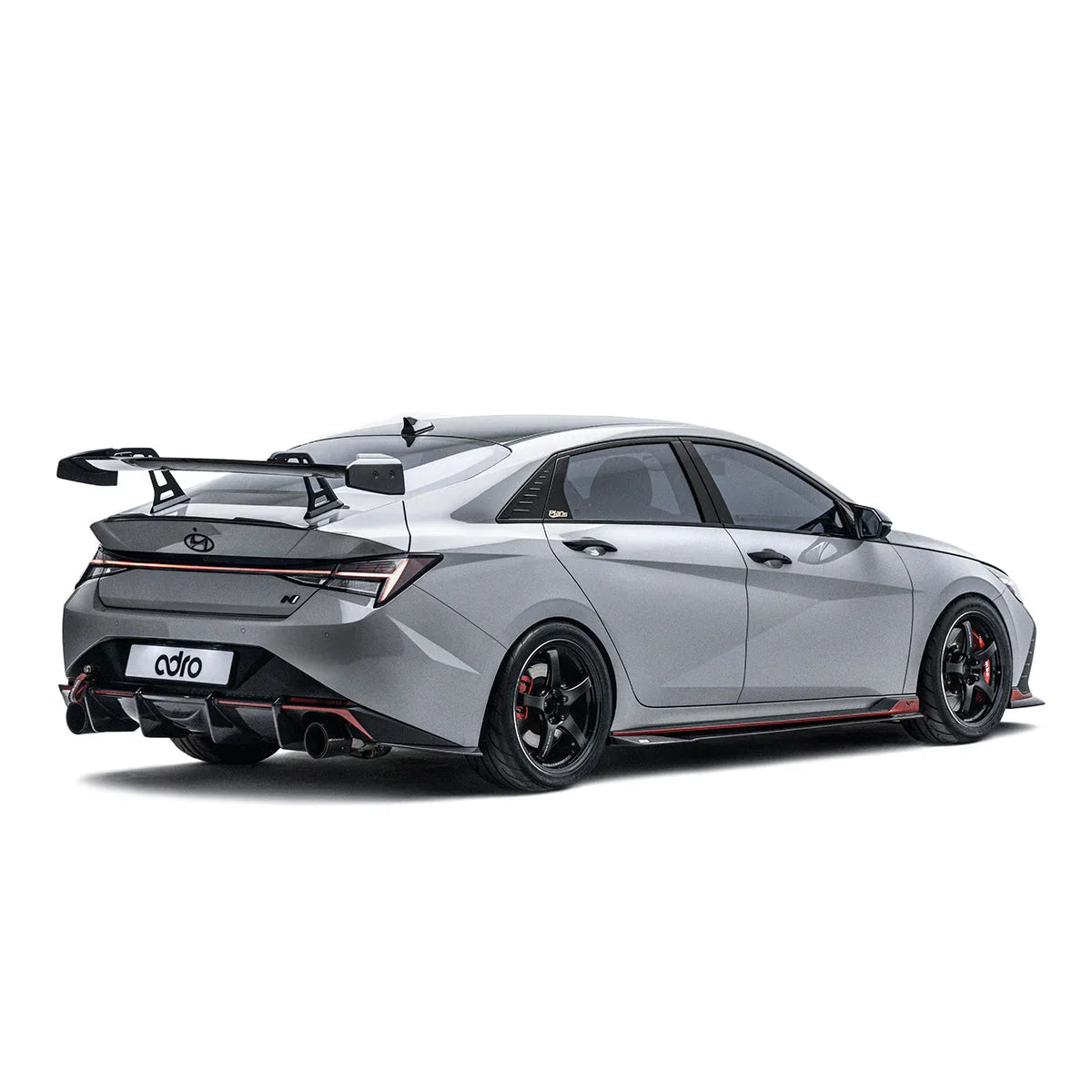 Hyundai Elantra N AT-R1 Swan Neck Wing Curved