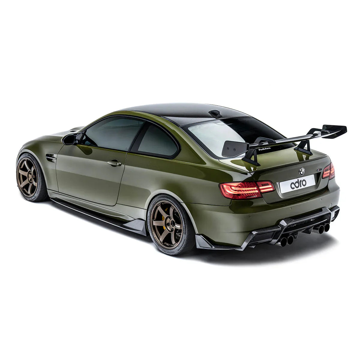 BMW E92 M3 AT-R1 Swan Neck Wing Curved
