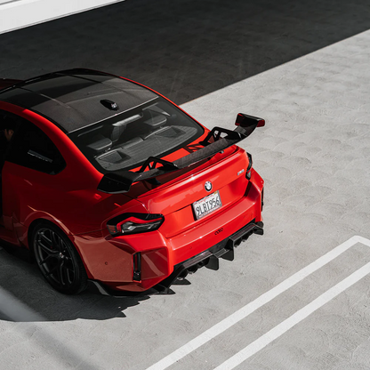 BMW G87 M2 AT-R3 Swan Neck Wing Curved