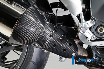 front exhaust heat shield carbon