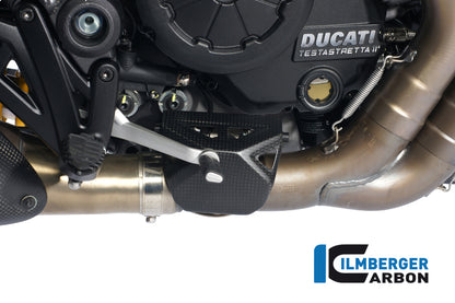 Exhaust heat shield at the exhaust valve Carbon