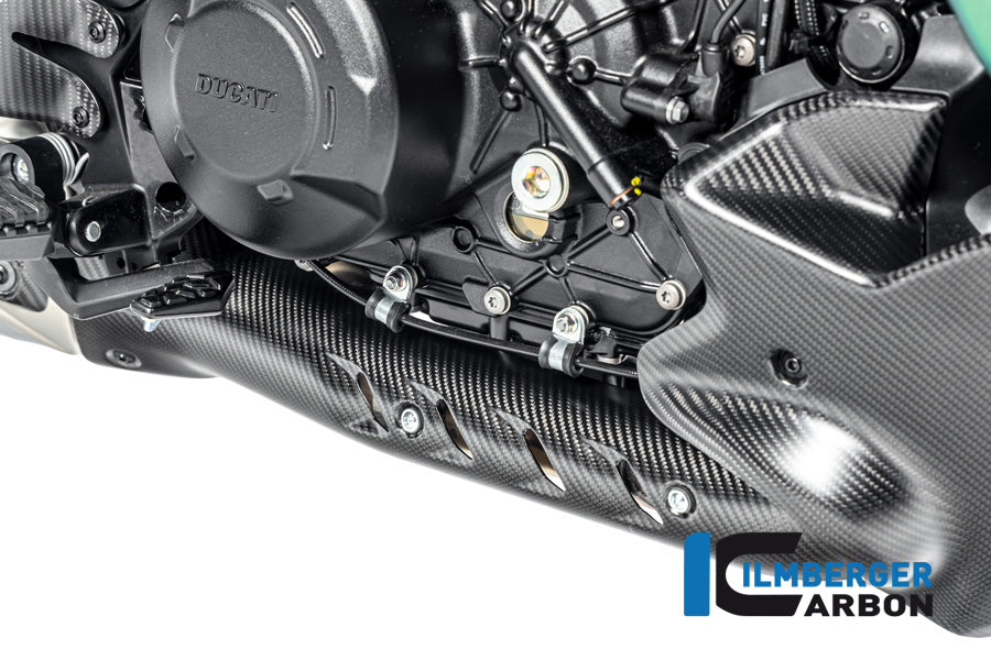Exhaust heat shield at collector Ducati Diavel Bentley matte