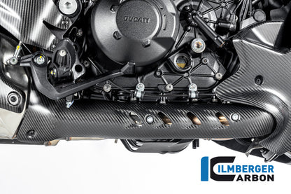Exhaust heat shield at collector Ducati Diavel Bentley matte