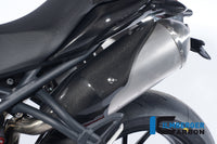 Exhaust heat shield end cap left carbon for Triumph Speed Triple 1050